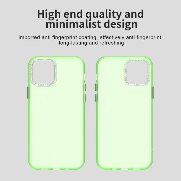 For iPhone 12 Pro Candy Diamond Frosted PC Hybrid TPU Phone Case