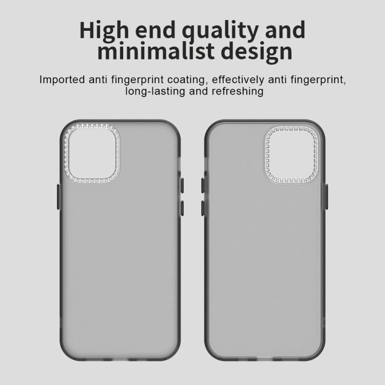 For iPhone 12 Candy Diamond Frosted PC Hybrid TPU Phone Case