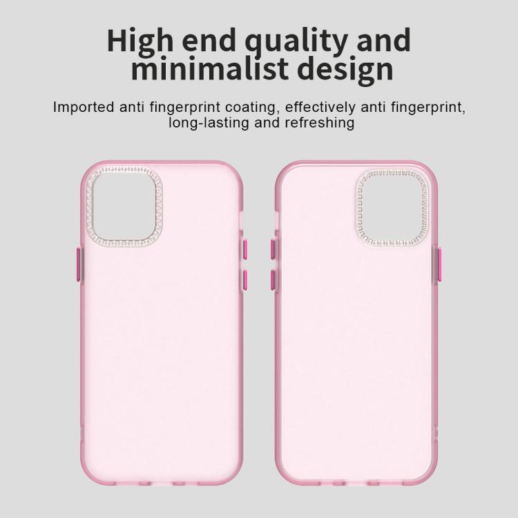 For iPhone 12 Candy Diamond Frosted PC Hybrid TPU Phone Case
