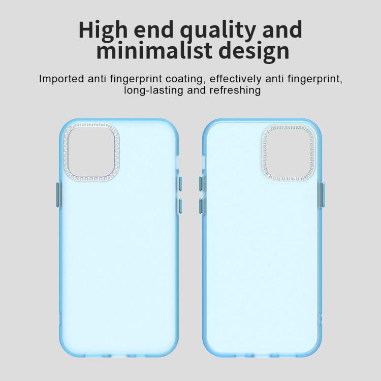 For iPhone 12 Candy Diamond Frosted PC Hybrid TPU Phone Case