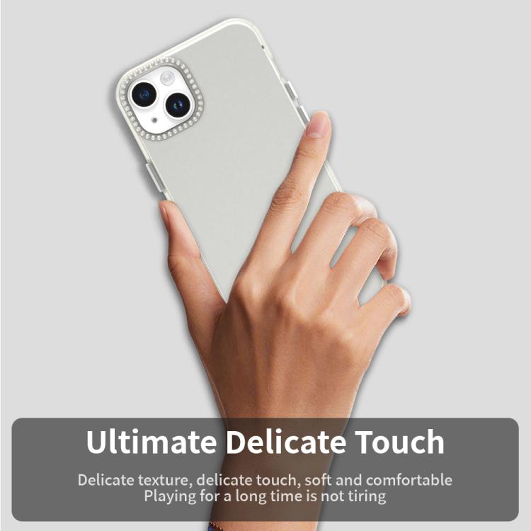 For iPhone 15 Plus Candy Diamond Frosted PC Hybrid TPU Phone Case