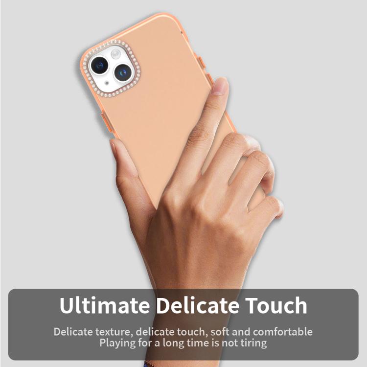 For iPhone 15 Plus Candy Diamond Frosted PC Hybrid TPU Phone Case
