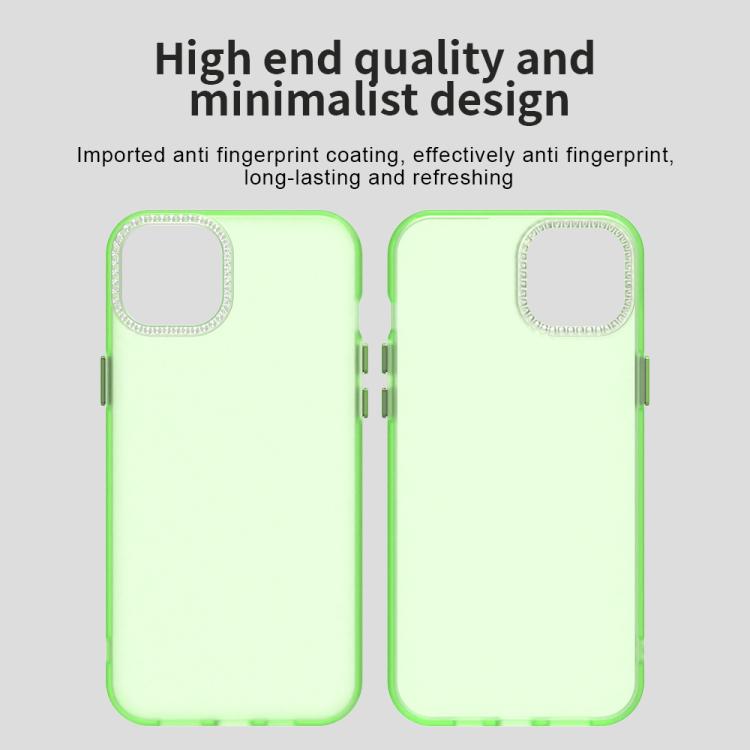 For iPhone 15 Plus Candy Diamond Frosted PC Hybrid TPU Phone Case