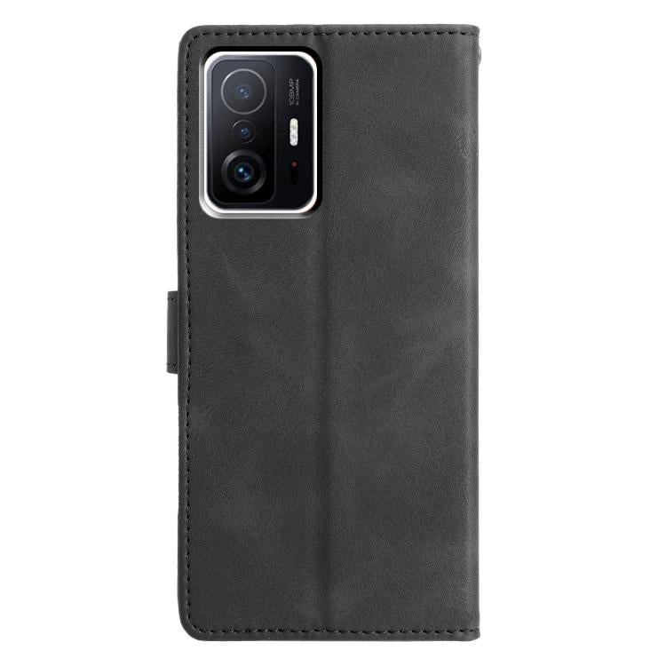 For Xiaomi 11T / 11T Pro Triangles Embossed Leather Phone Case