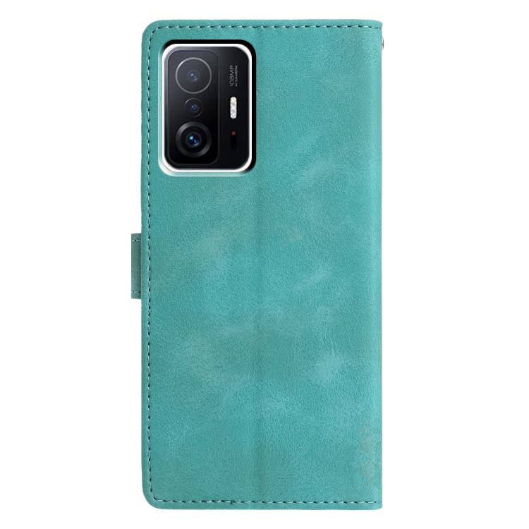For Xiaomi 11T / 11T Pro Triangles Embossed Leather Phone Case