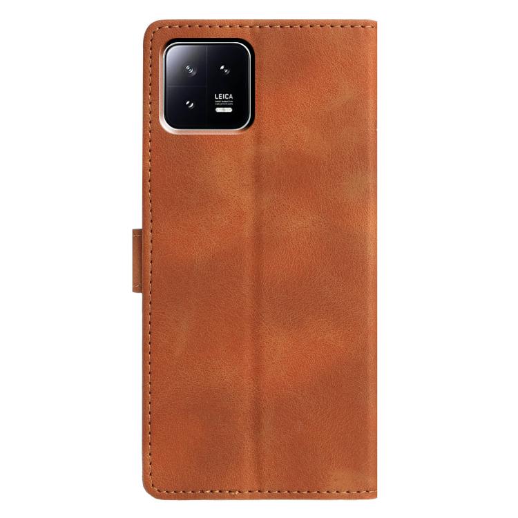 For Xiaomi 13 Triangles Embossed Leather Phone Case