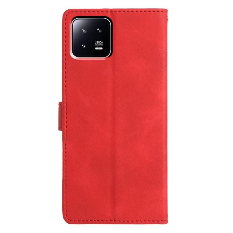For Xiaomi 13 Triangles Embossed Leather Phone Case