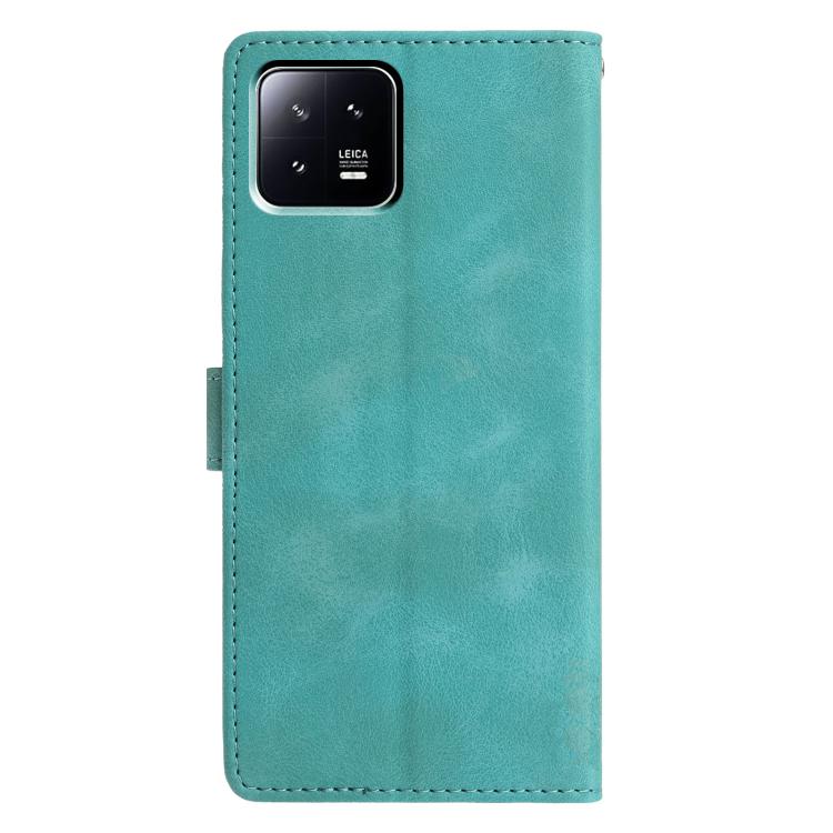 For Xiaomi 13 Triangles Embossed Leather Phone Case