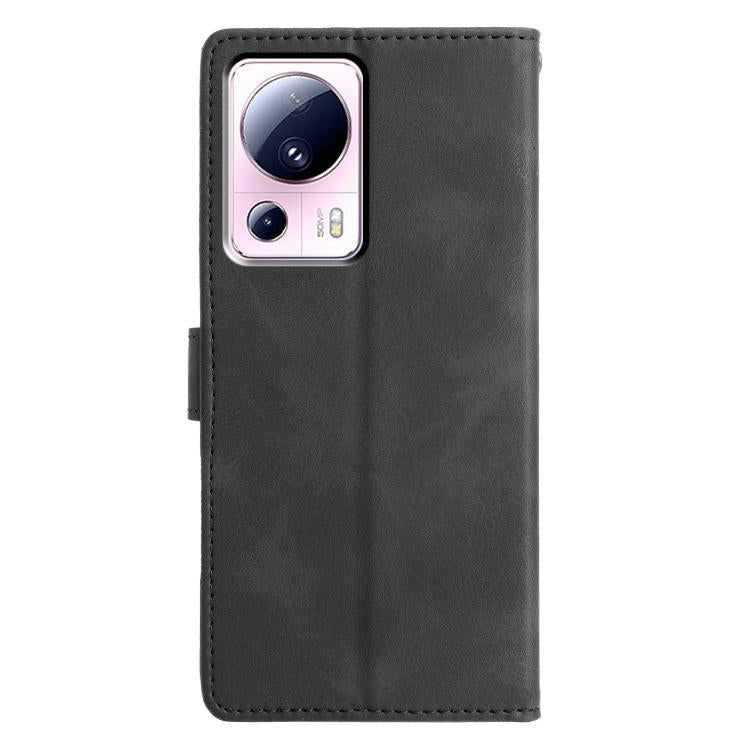 For Xiaomi 13 Lite Triangles Embossed Leather Phone Case