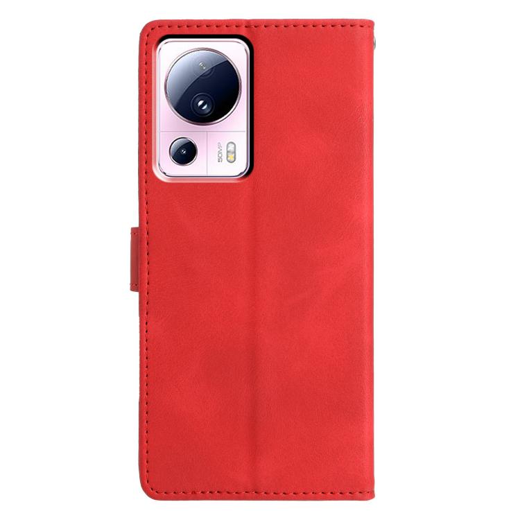 For Xiaomi 13 Lite Triangles Embossed Leather Phone Case