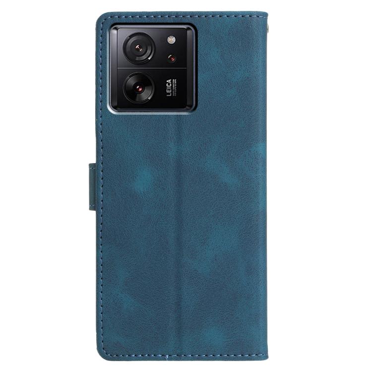 For Xiaomi 13T 5G Triangles Embossed Leather Phone Case