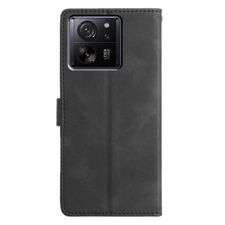 For Xiaomi 13T 5G Triangles Embossed Leather Phone Case