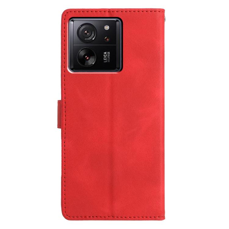 For Xiaomi 13T 5G Triangles Embossed Leather Phone Case