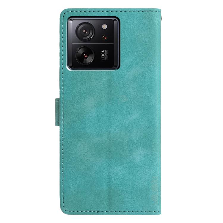 For Xiaomi 13T 5G Triangles Embossed Leather Phone Case