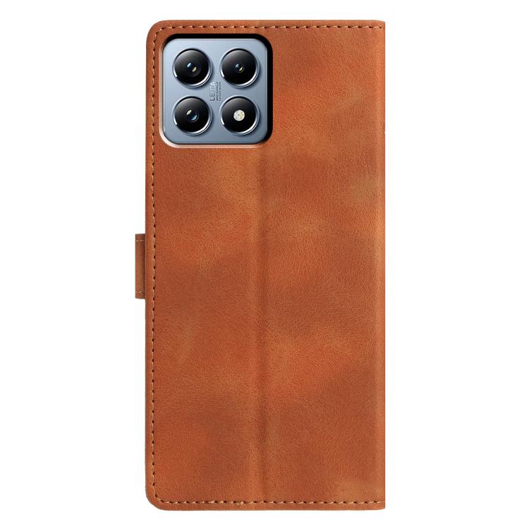 For Xiaomi 15T Pro 5G Triangles Embossed Leather Phone Case