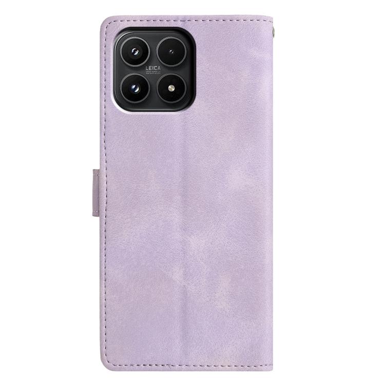 For Xiaomi 17 Triangles Embossed Leather Phone Case