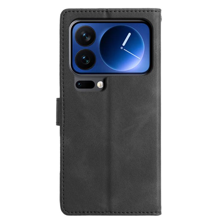 For Xiaomi 17 Pro Triangles Embossed Leather Phone Case