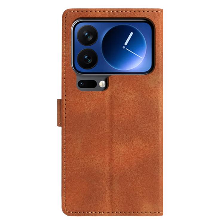 For Xiaomi 17 Pro Triangles Embossed Leather Phone Case