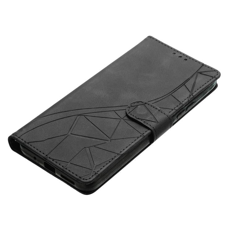 For Xiaomi 17 Pro Max Triangles Embossed Leather Phone Case