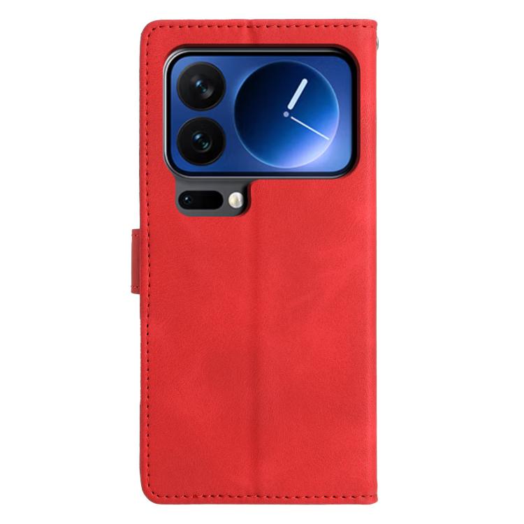 For Xiaomi 17 Pro Max Triangles Embossed Leather Phone Case