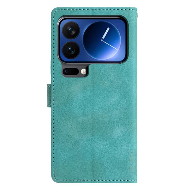 For Xiaomi 17 Pro Max Triangles Embossed Leather Phone Case