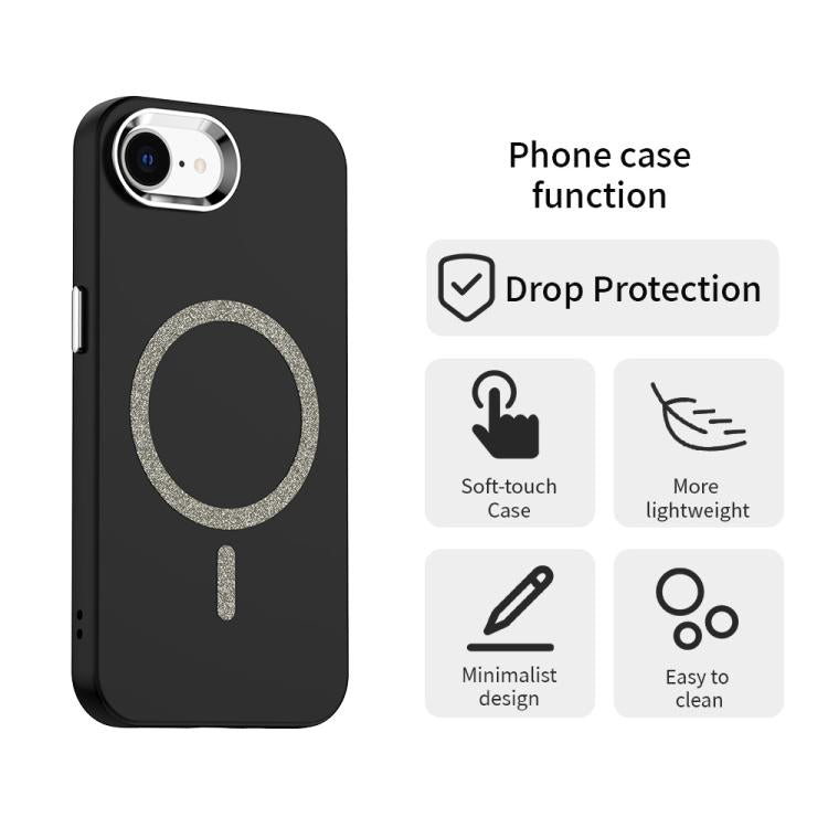 For iPhone 17e / 16e Glitter Series Magsafe PC Hybrid TPU Phone Case