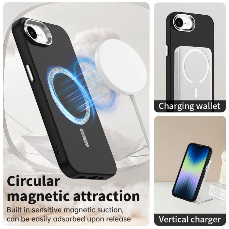 For iPhone 17e / 16e Glitter Series Magsafe PC Hybrid TPU Phone Case