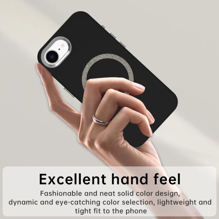 For iPhone 17e / 16e Glitter Series Magsafe PC Hybrid TPU Phone Case