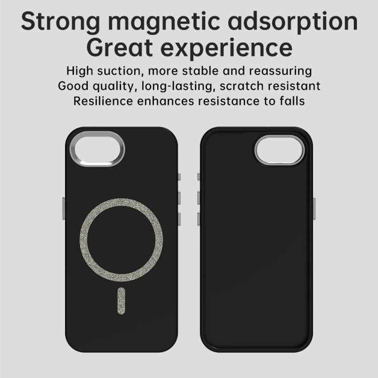 For iPhone 17e / 16e Glitter Series Magsafe PC Hybrid TPU Phone Case