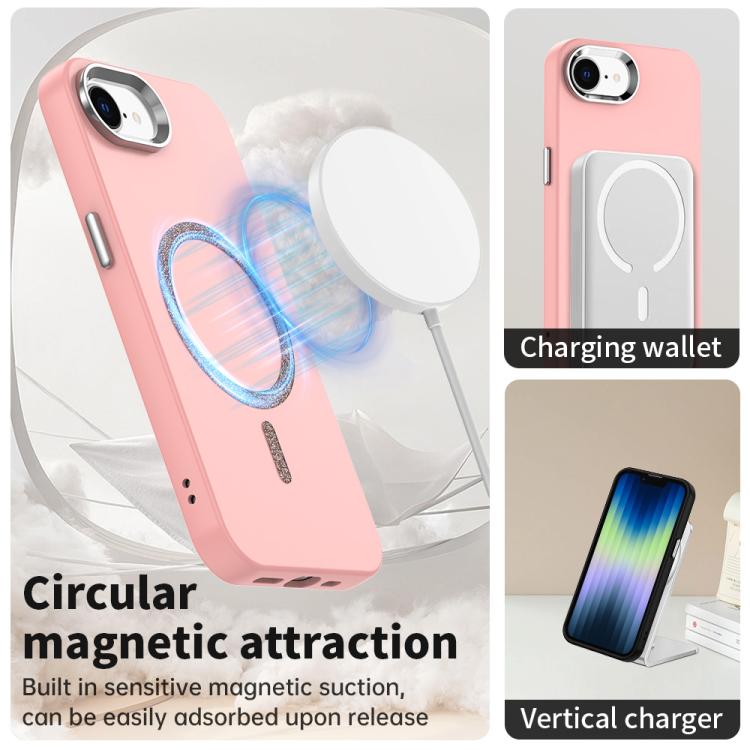 For iPhone 17e / 16e Glitter Series Magsafe PC Hybrid TPU Phone Case