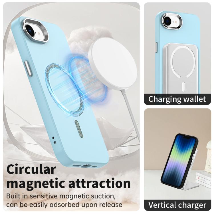 For iPhone 17e / 16e Glitter Series Magsafe PC Hybrid TPU Phone Case