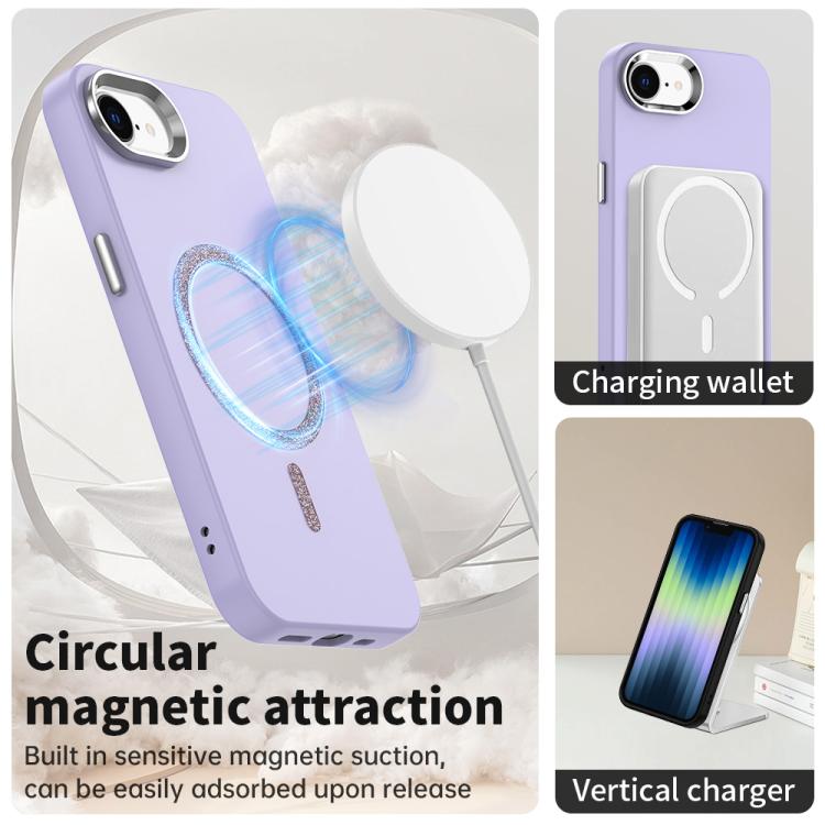 For iPhone 17e / 16e Glitter Series Magsafe PC Hybrid TPU Phone Case