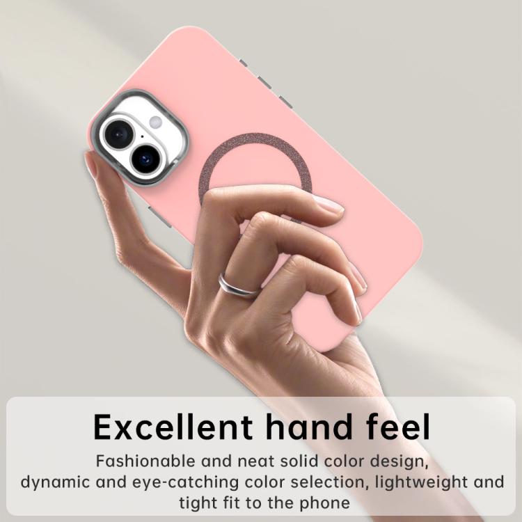 For iPhone 16 Glitter Series Magsafe PC Hybrid TPU Phone Case