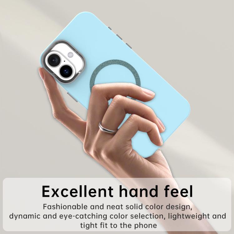 For iPhone 16 Glitter Series Magsafe PC Hybrid TPU Phone Case