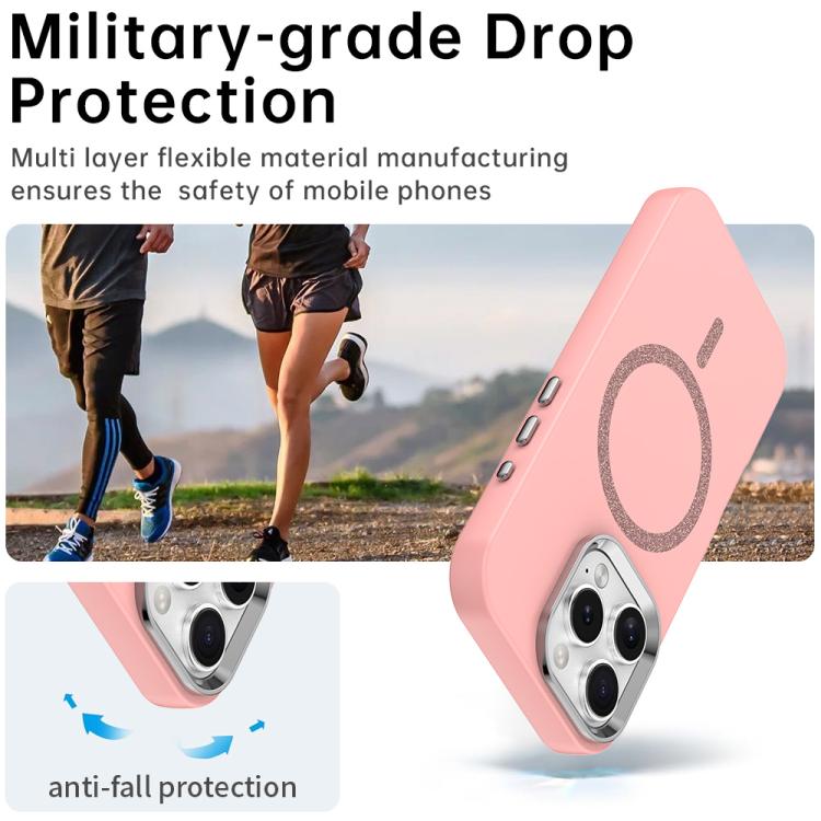 For iPhone 16 Pro Glitter Series Magsafe PC Hybrid TPU Phone Case