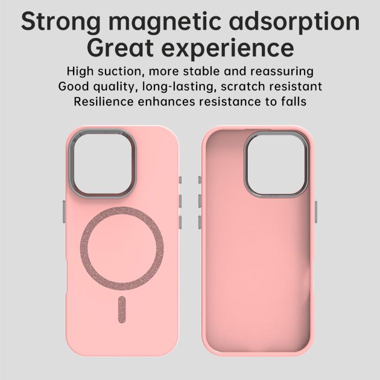 For iPhone 16 Pro Glitter Series Magsafe PC Hybrid TPU Phone Case