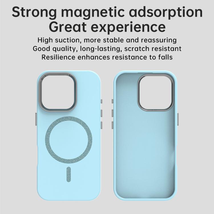 For iPhone 16 Pro Glitter Series Magsafe PC Hybrid TPU Phone Case