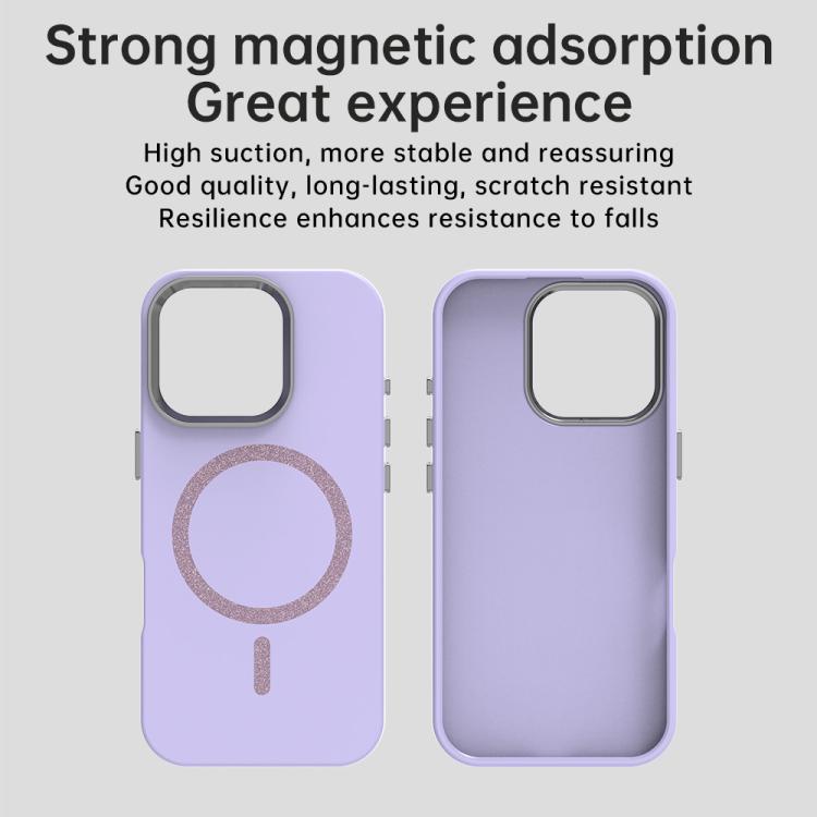 For iPhone 16 Pro Glitter Series Magsafe PC Hybrid TPU Phone Case