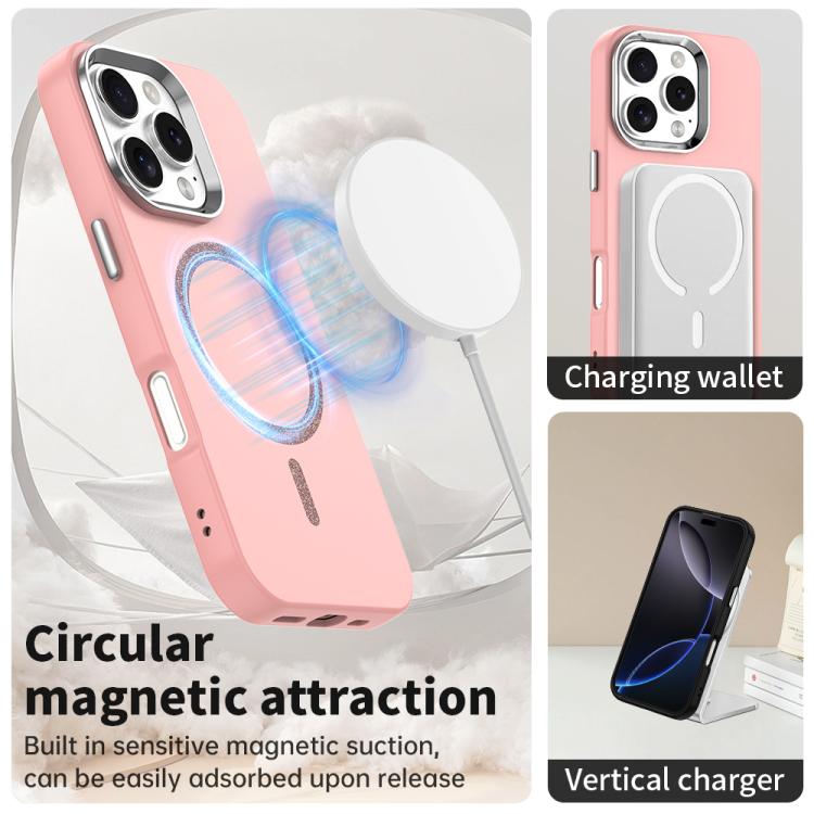 For iPhone 16 Pro Max Glitter Series Magsafe PC Hybrid TPU Phone Case