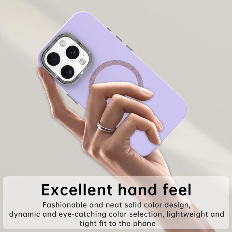 For iPhone 16 Pro Max Glitter Series Magsafe PC Hybrid TPU Phone Case