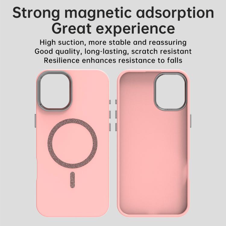 For iPhone 16 Plus Glitter Series Magsafe PC Hybrid TPU Phone Case