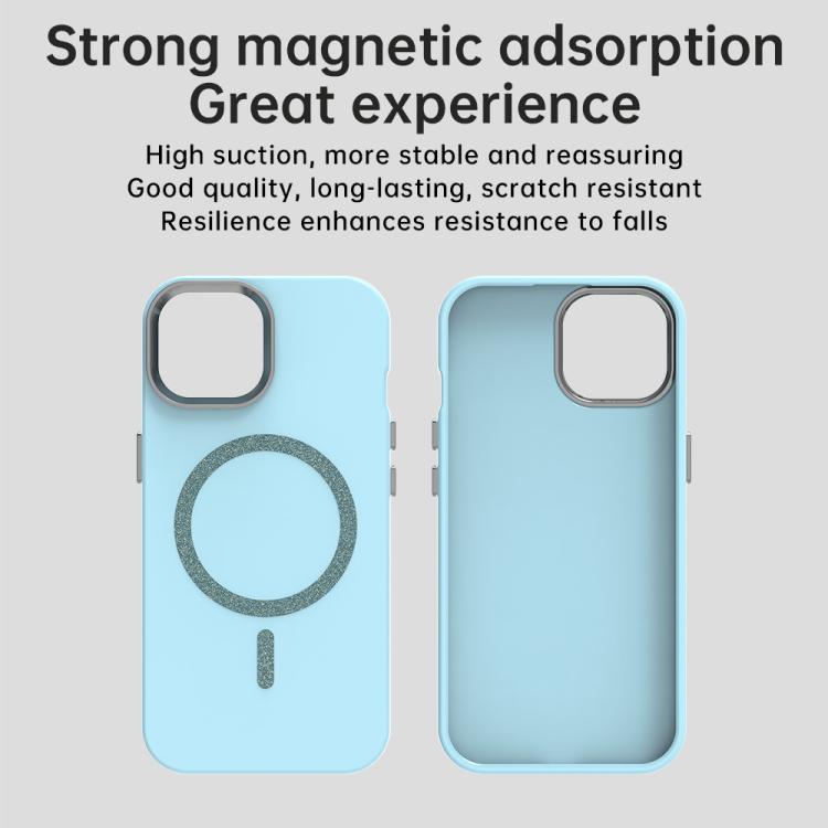 For iPhone 15 Glitter Series Magsafe PC Hybrid TPU Phone Case