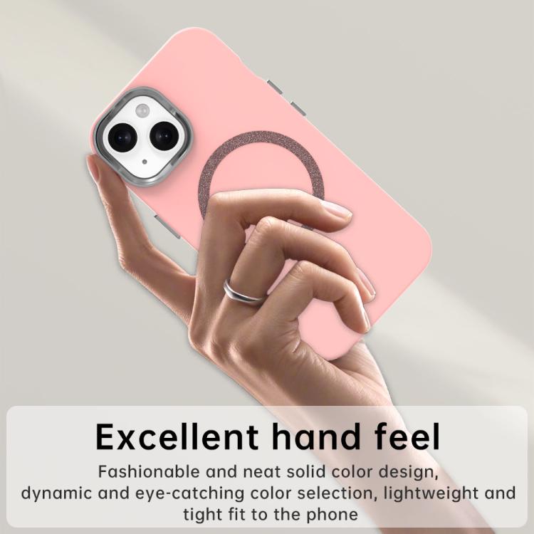 For iPhone 15 Plus Glitter Series Magsafe PC Hybrid TPU Phone Case