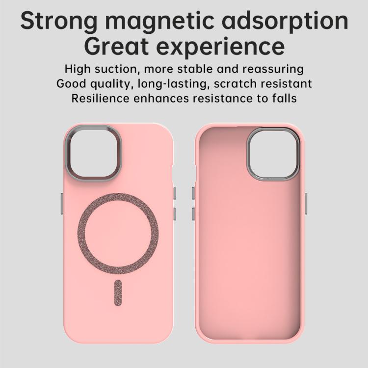 For iPhone 15 Plus Glitter Series Magsafe PC Hybrid TPU Phone Case