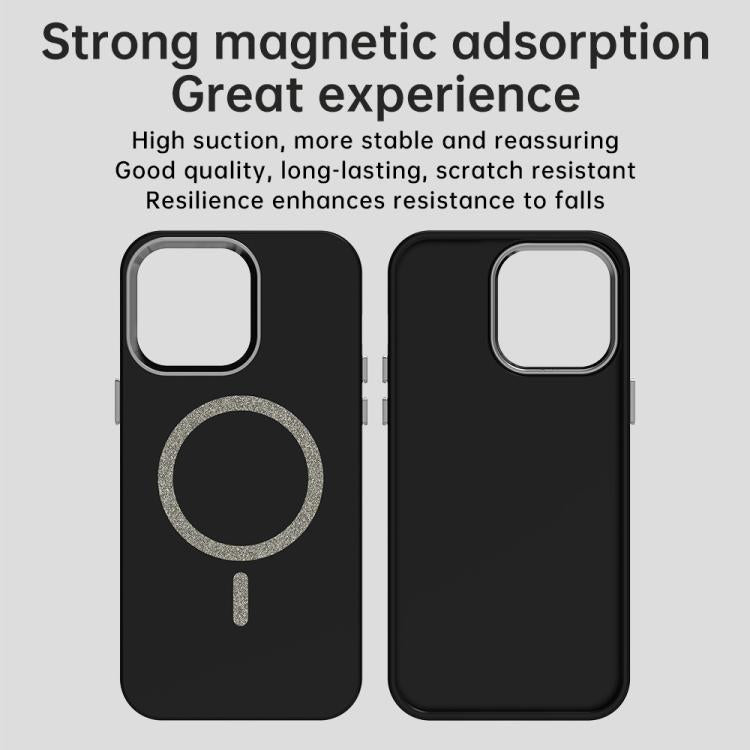 For iPhone 14 Pro Max Glitter Series Magsafe PC Hybrid TPU Phone Case