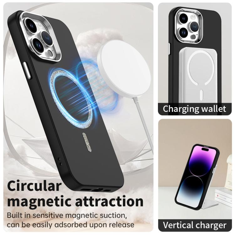 For iPhone 14 Pro Glitter Series Magsafe PC Hybrid TPU Phone Case