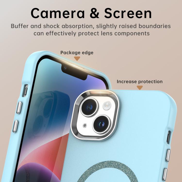 For iPhone 14 Glitter Series Magsafe PC Hybrid TPU Phone Case