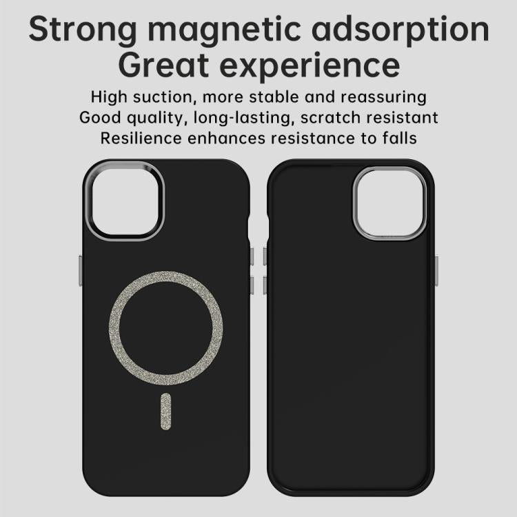 For iPhone 14 Plus Glitter Series Magsafe PC Hybrid TPU Phone Case