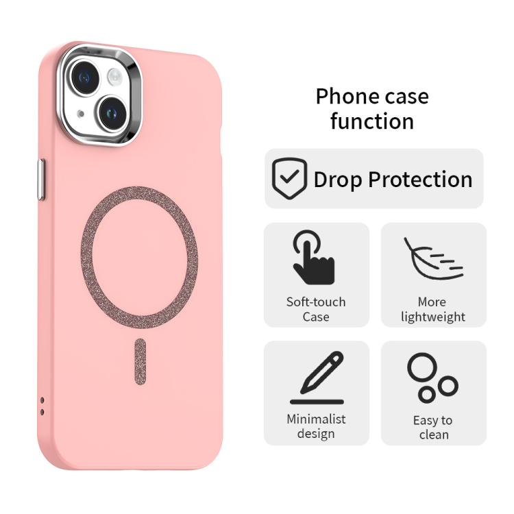 For iPhone 14 Plus Glitter Series Magsafe PC Hybrid TPU Phone Case