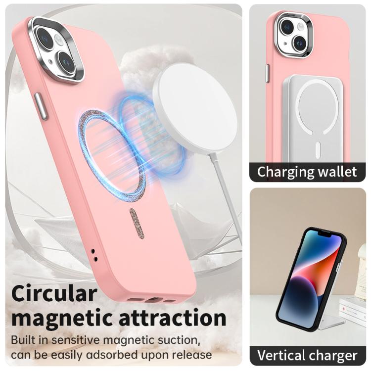 For iPhone 14 Plus Glitter Series Magsafe PC Hybrid TPU Phone Case